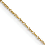 14k .5 mm Carded Cable Rope Chain