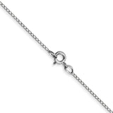 14k White Gold .42mm Gold Carded Curb Chain