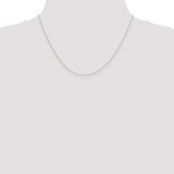 14k White Gold .42mm Gold Carded Curb Chain