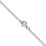 14k White Gold .42mm Gold Carded Curb Chain