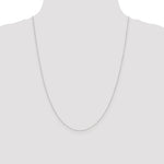 14k White Gold .42mm Gold Carded Curb Chain