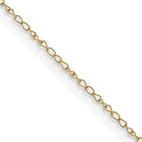 14k .42 mm Carded Curb Chain