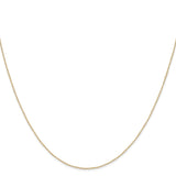 14k .42 mm Carded Curb Chain