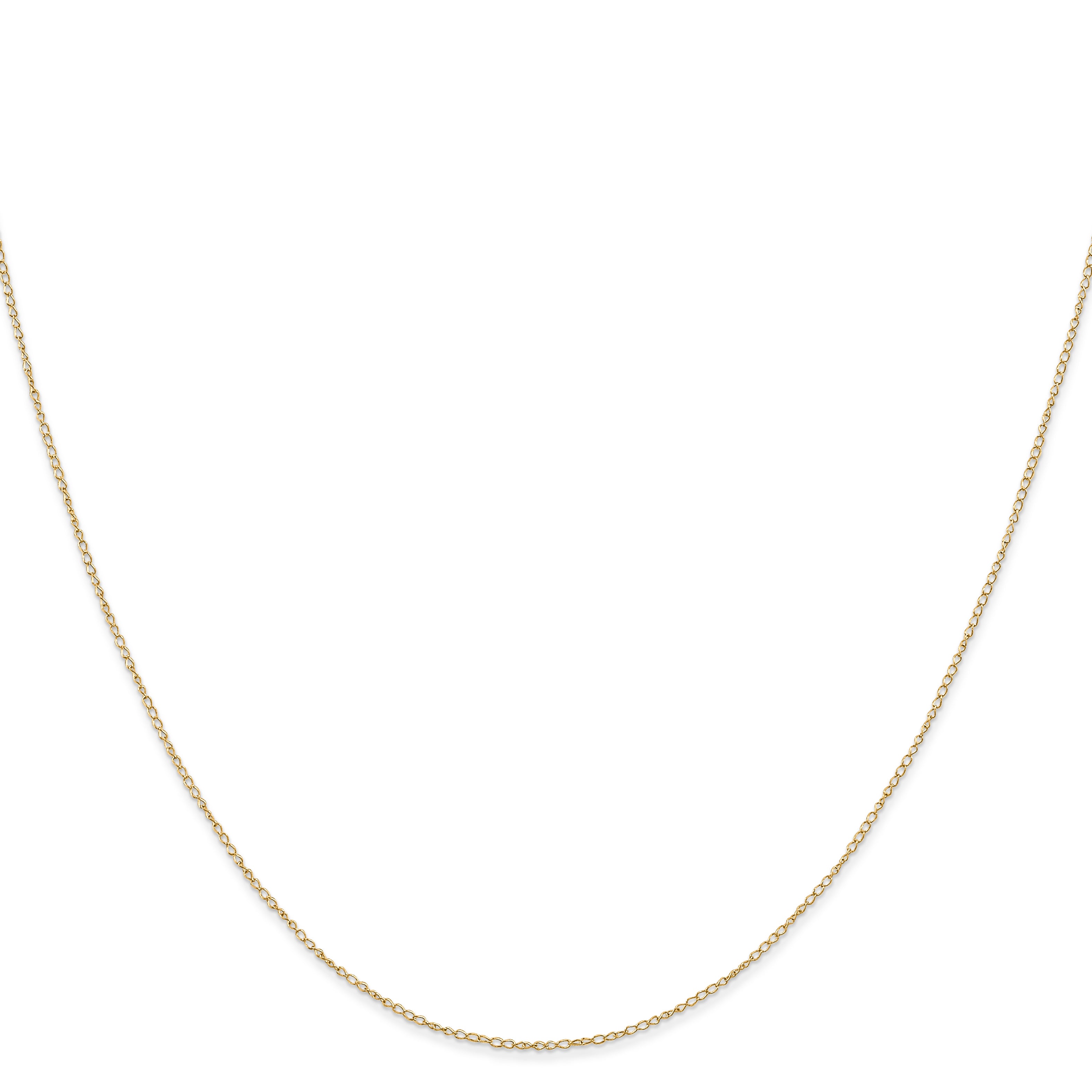 14k .42 mm Carded Curb Chain