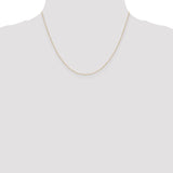 14k .42 mm Carded Curb Chain