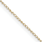 14k .42 mm Carded Curb Chain