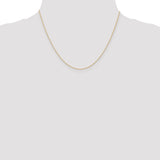 14k .6 mm Carded Cable Rope Chain