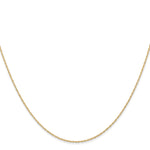 14k .6 mm Carded Cable Rope Chain