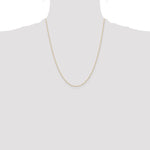 14k .6 mm Carded Cable Rope Chain