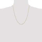 14k .6 mm Carded Cable Rope Chain
