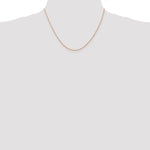 14k Rose Gold .7 mm Carded Cable Rope Chain