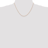 14k Rose Gold .7 mm Carded Cable Rope Chain