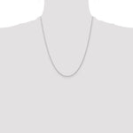 14k White Gold .7 mm Carded Cable Rope Chain