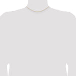 14k .7 mm Carded Cable Rope Chain
