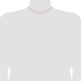 14k .7 mm Carded Cable Rope Chain