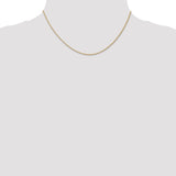 14k .7 mm Carded Cable Rope Chain
