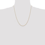 14k .7 mm Carded Cable Rope Chain