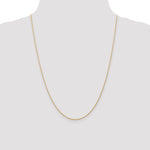 14k .7 mm Carded Cable Rope Chain