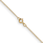 14k .5 mm Carded Curb Chain