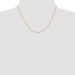 14k .5 mm Carded Curb Chain