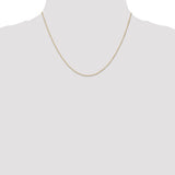 14k .5 mm Carded Curb Chain