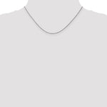 14k White Gold .95 mm Carded Cable Rope Chain