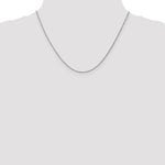 14k White Gold .95 mm Carded Cable Rope Chain