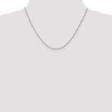 14k White Gold .95 mm Carded Cable Rope Chain