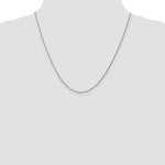 14k White Gold .95 mm Carded Cable Rope Chain