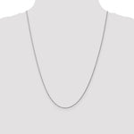 14k White Gold .95 mm Carded Cable Rope Chain
