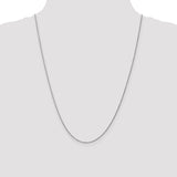 14k White Gold .95 mm Carded Cable Rope Chain