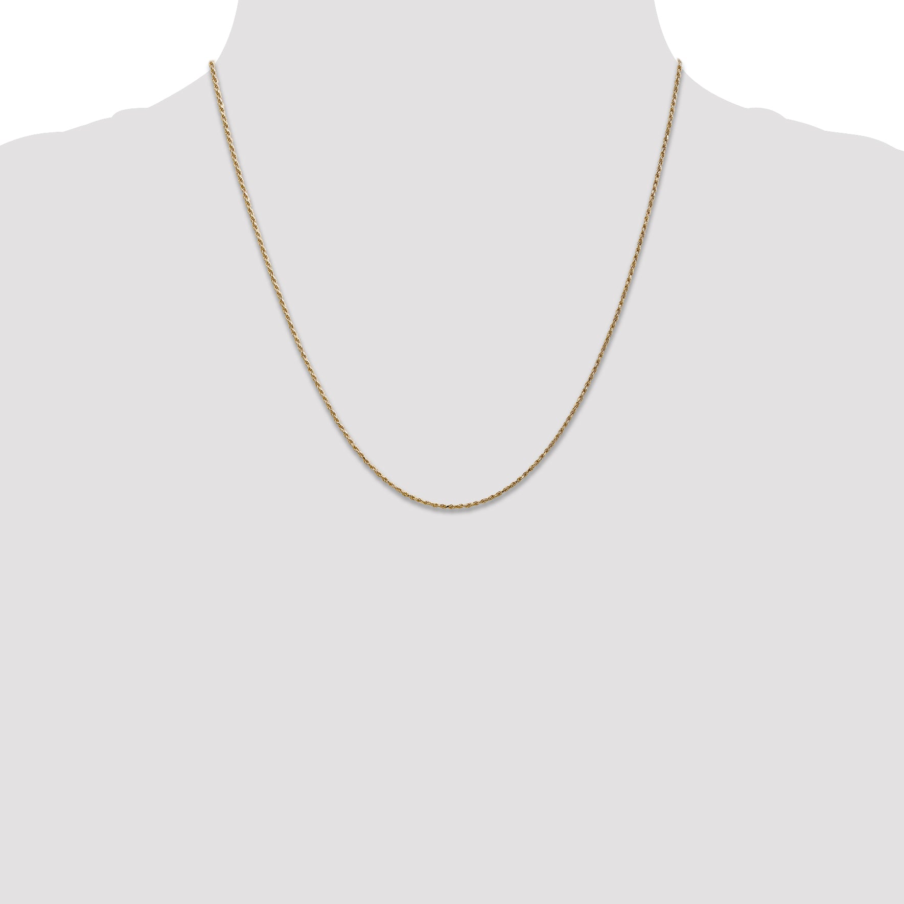 14k .95 mm Carded Cable Rope Chain
