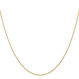 14k .95 mm Carded Cable Rope Chain