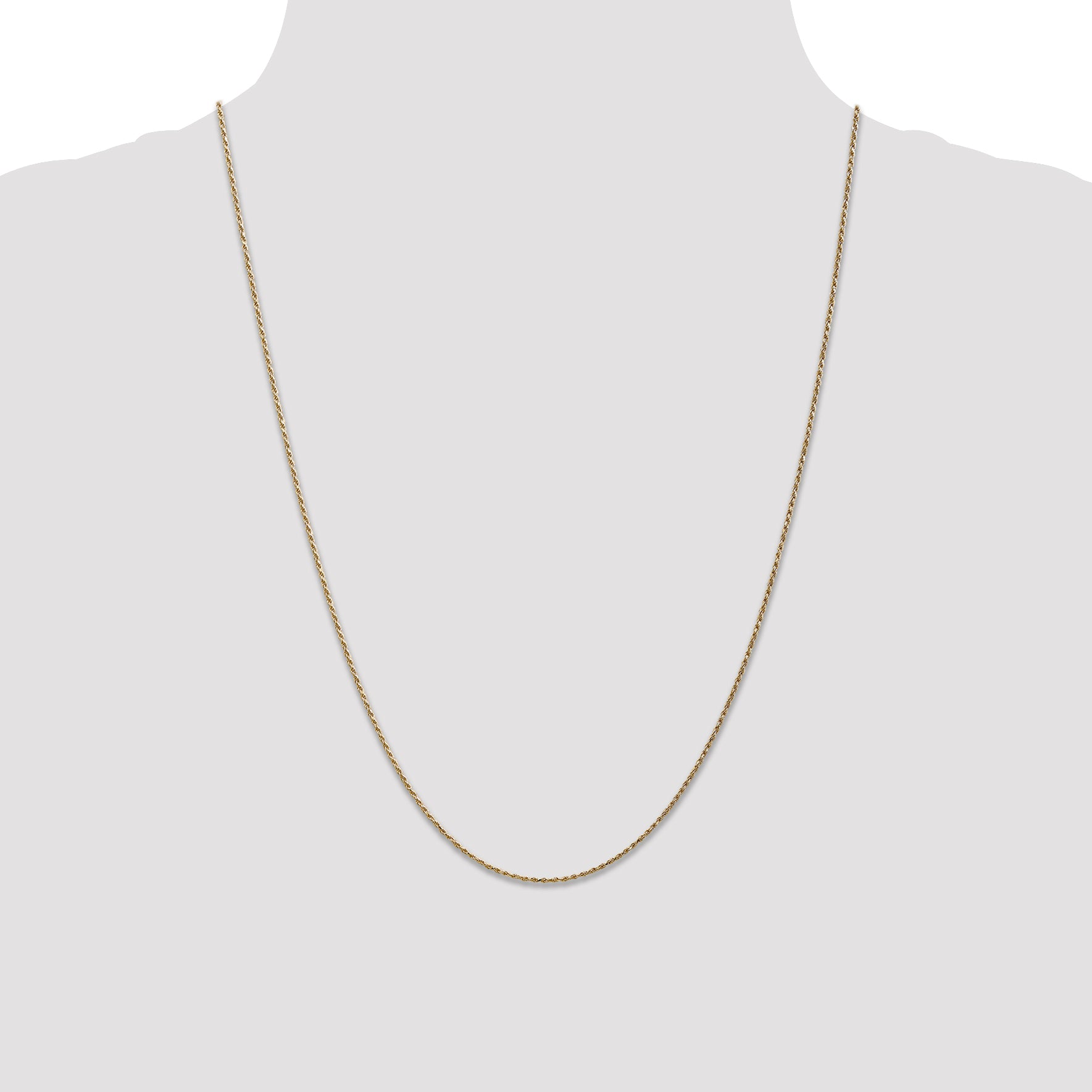 14k .95 mm Carded Cable Rope Chain