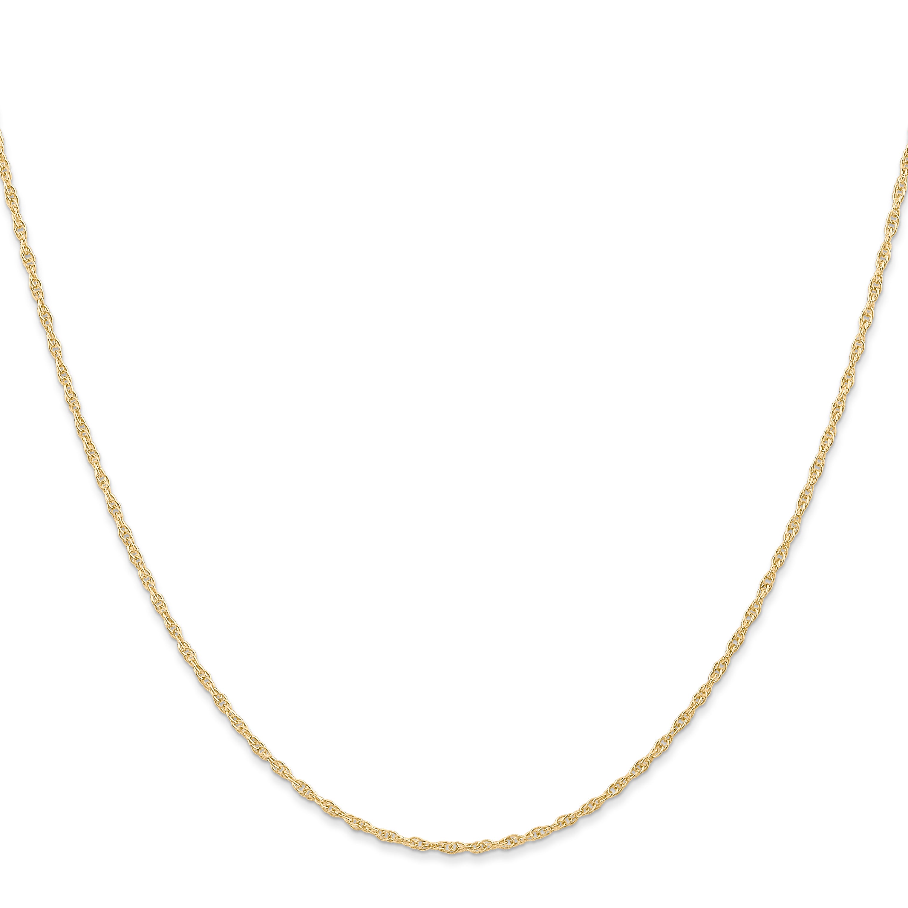14K 1.15mm Carded Cable Rope Chain