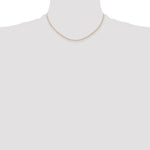 14K 1.15mm Carded Cable Rope Chain