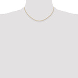 14K 1.15mm Carded Cable Rope Chain