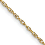 14K 1.15mmCarded Cable Rope Chain