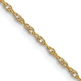 14K 1.15mmCarded Cable Rope Chain