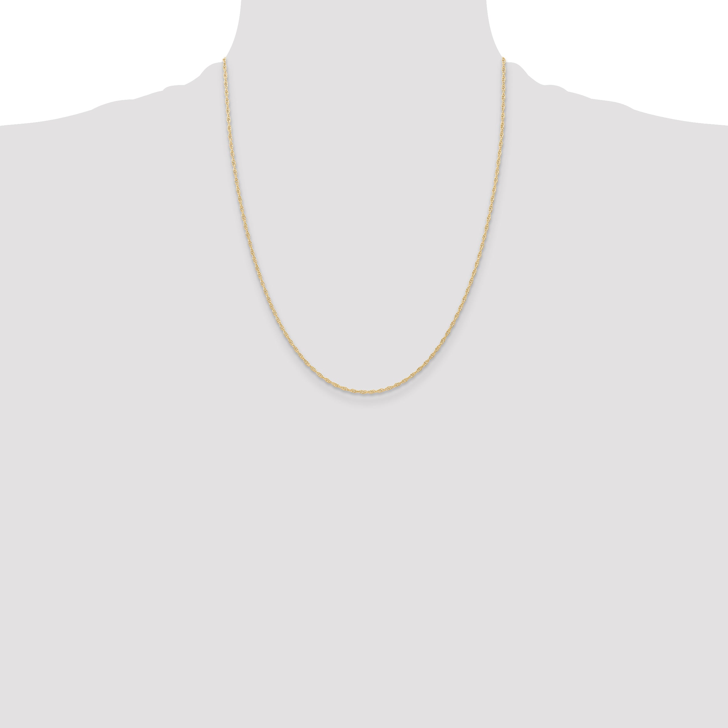 14K 1.15mmCarded Cable Rope Chain