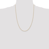 14K 1.15mm Carded Cable Rope Chain