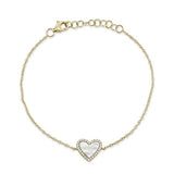 14k Yellow Gold 0.09ctw Diamond Bracelet
