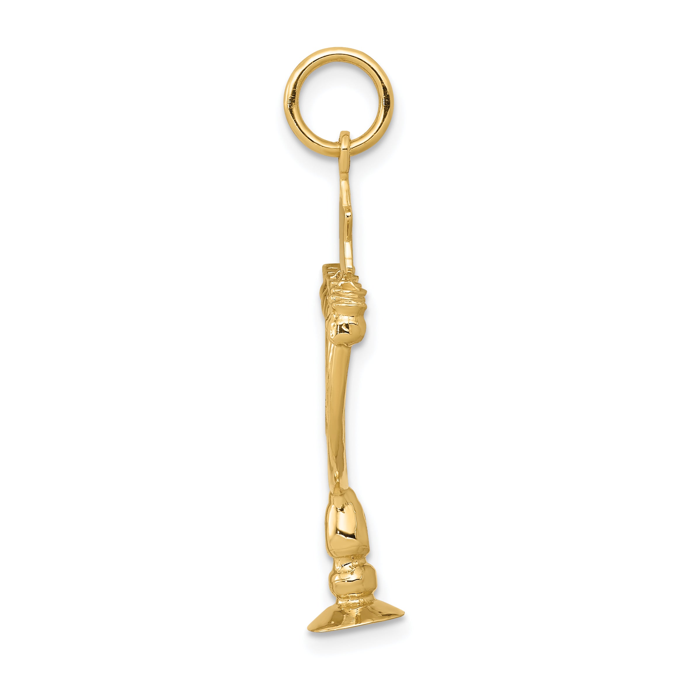 14K 3D Menorah Charm
