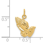 14k Praying Hands Charm