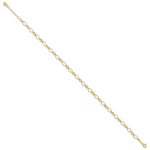 14k Fancy Link 9in with 1in ext Anklet