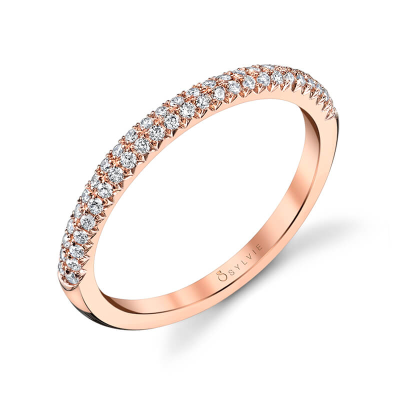 Arielle - Rose Gold Wedding Band
