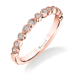 White Gold Stackable Band