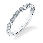 White Gold Stackable Band