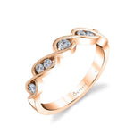 Unique Spiral Wedding Band