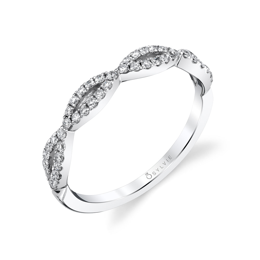 Spiral Stackable Wedding Band
